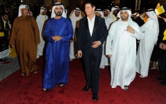His Highness Sheikh Mohammed Bin Rashid Al Maktoum and Tom Cruise