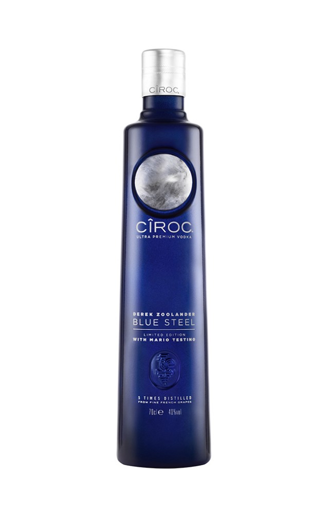 Ciroc Vodka Derek Zoolander Blue Steel bottle shot_lr